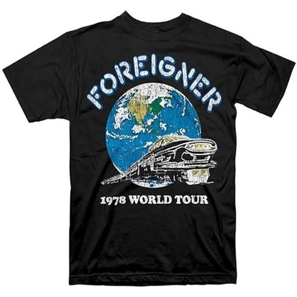 Other - Foreigner 1978 World Tour Black Tshirt